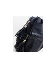 Mochila negra de mujeres en Nylon