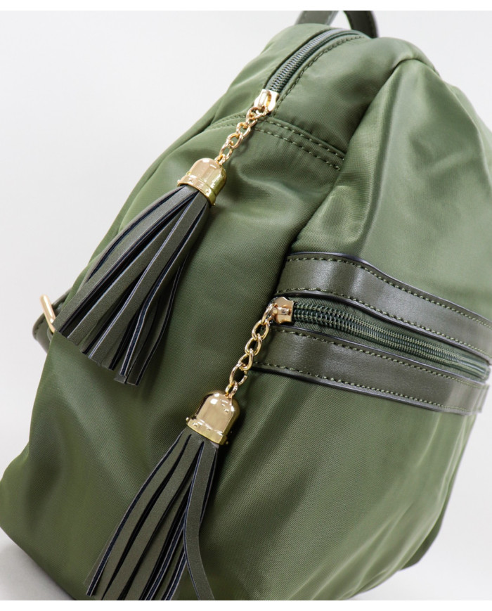 Mochila Kaki de Senhora em Nylon