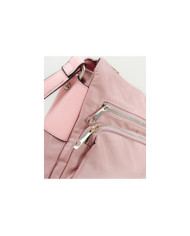 Mala Rosa em Nylon com Várias Arrumações