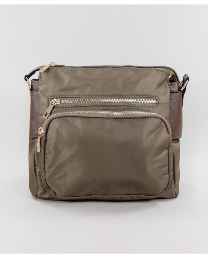 Mala Kaki em Nylon com Várias Arrumações