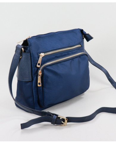 Mala Azul em Nylon com Várias Arrumações