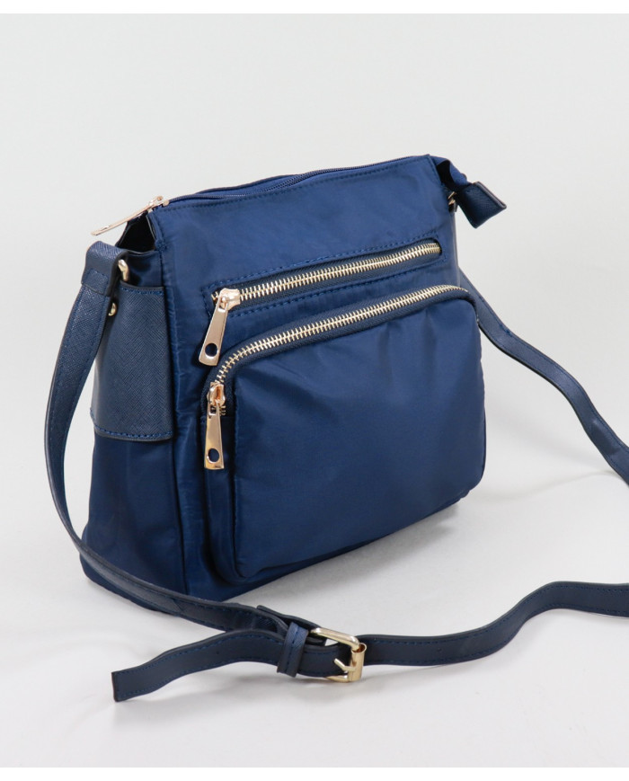 Mala Azul em Nylon com Várias Arrumações