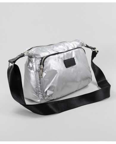 Silver Case Tiracolo with Various Partitions