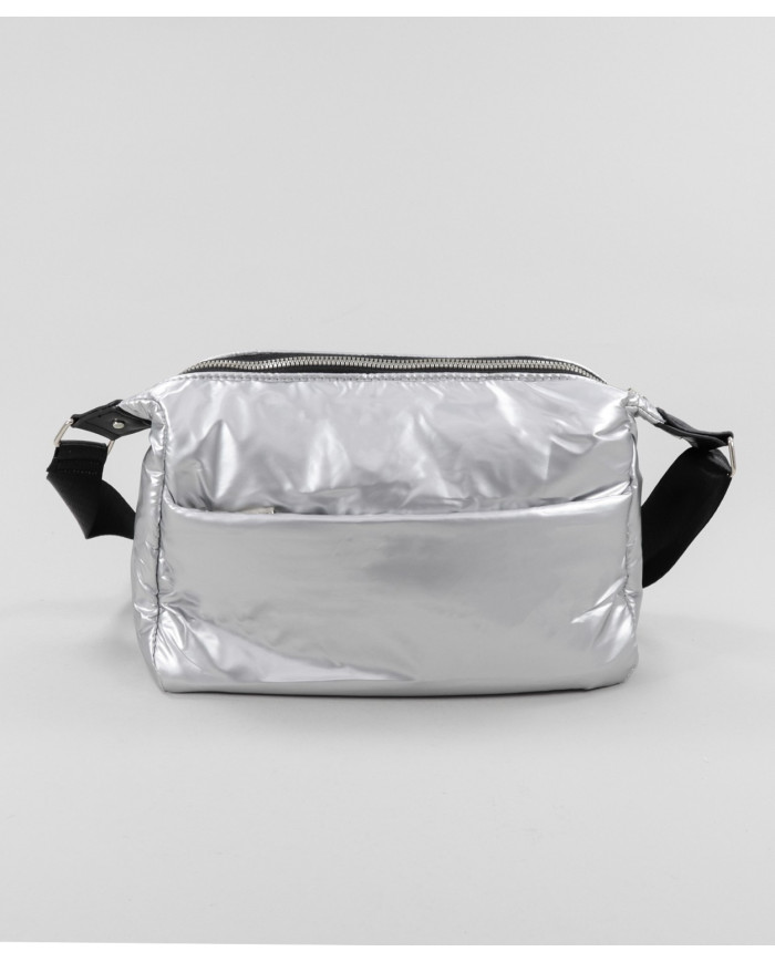 Silver Case Tiracolo with Various Partitions