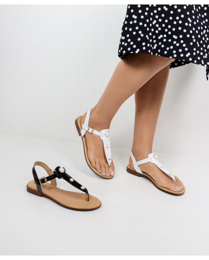 Sandalias de Madame Ginova con Perlas
