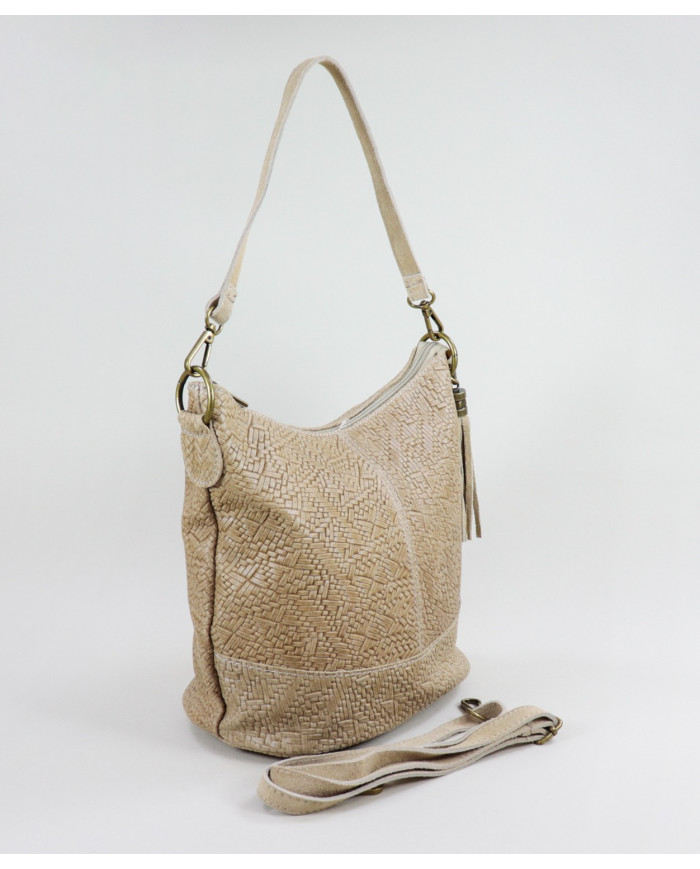 Mala Taupe de Senhora com Berloque