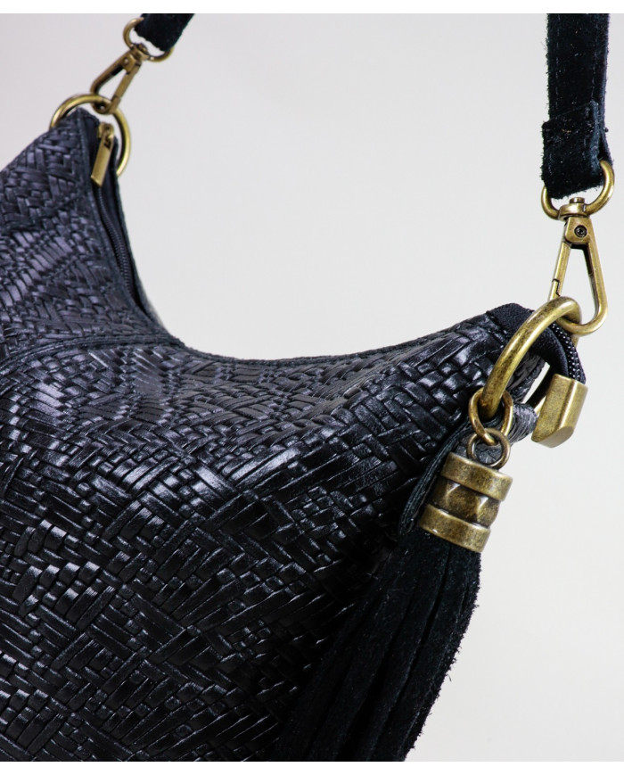 Lady's Black Mala with Berloque