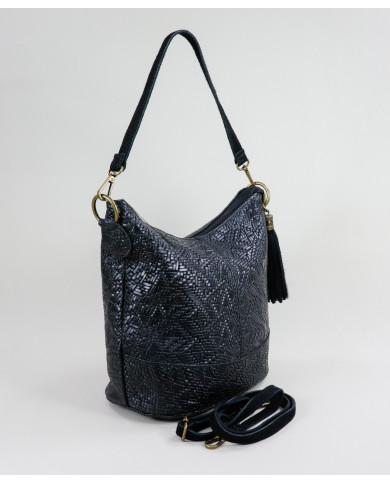 Mala Preta de Senhora com Berloque