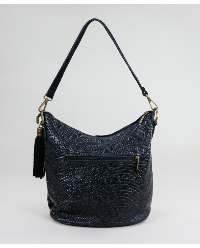 Lady's Black Mala with Berloque