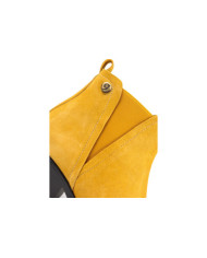 Women's Middle Heel Yellow Boots Ginova