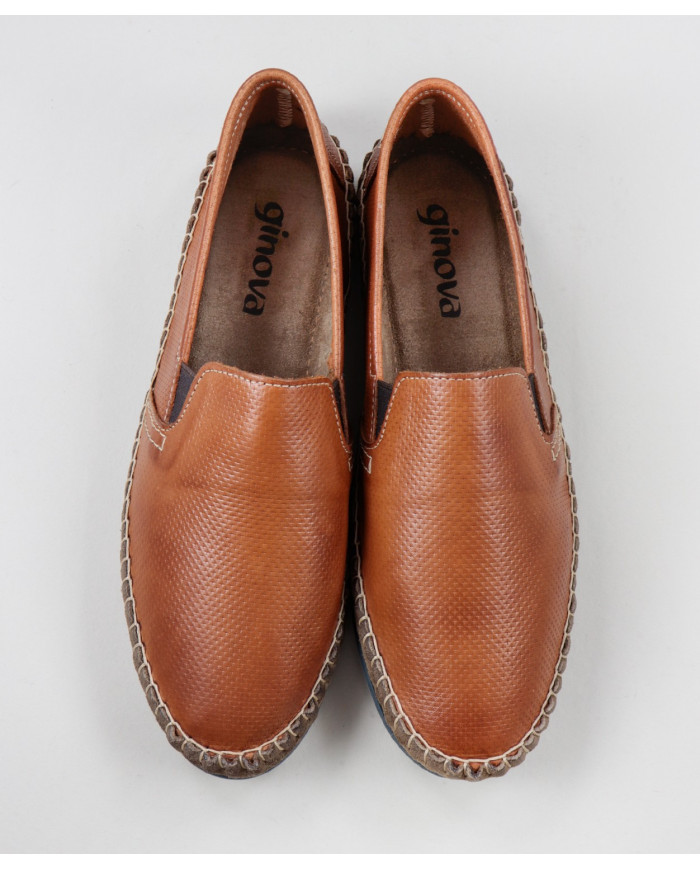 Botas de hombres en la piel