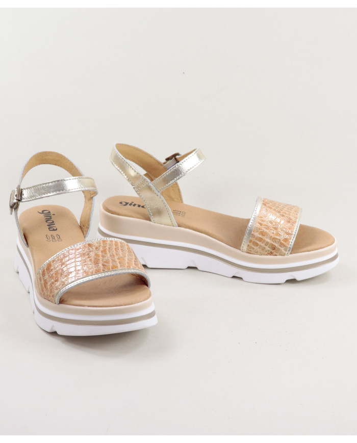 Sandalias de mujer Ginova con decoración de rayas
