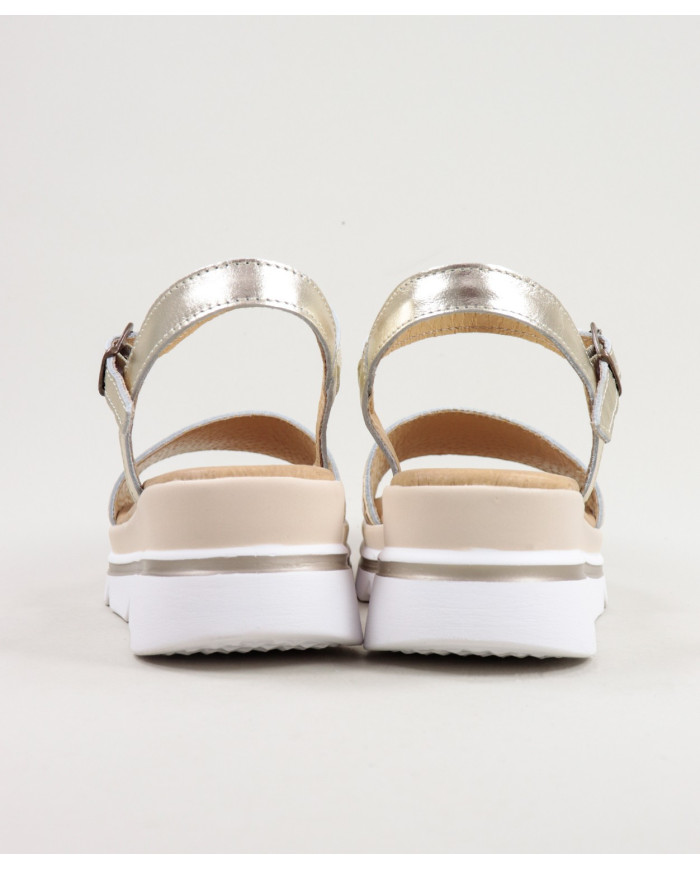 Sandalias de mujer Ginova con decoración de rayas