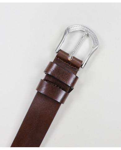 Cinturón de Lady Brown en la piel