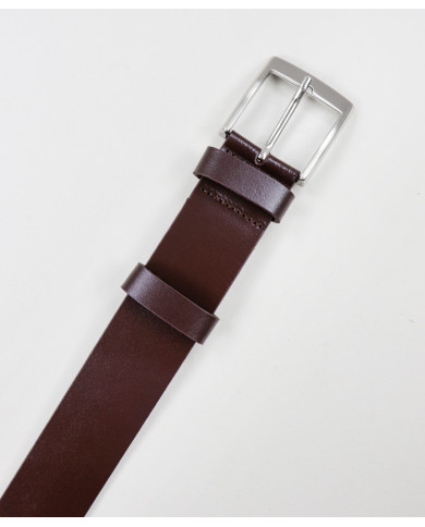 Brown Man Belt in Skin