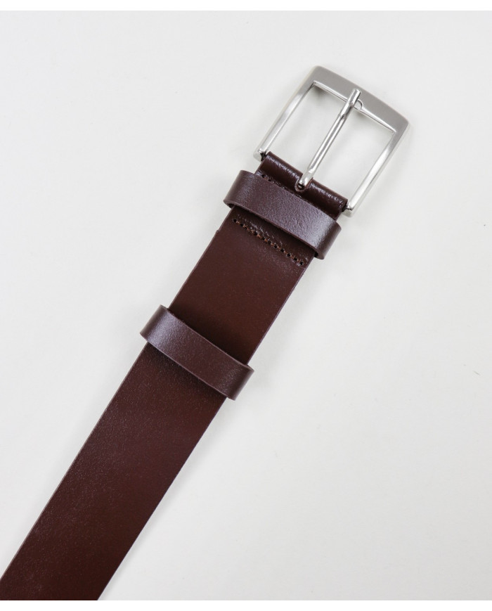 Brown Man Belt in Skin