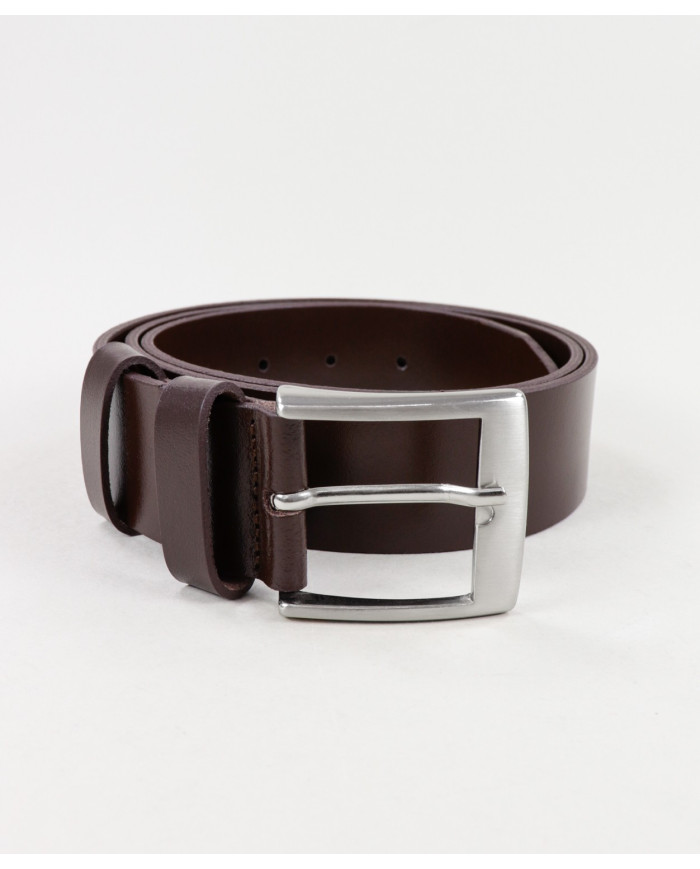 Brown Man Belt in Skin