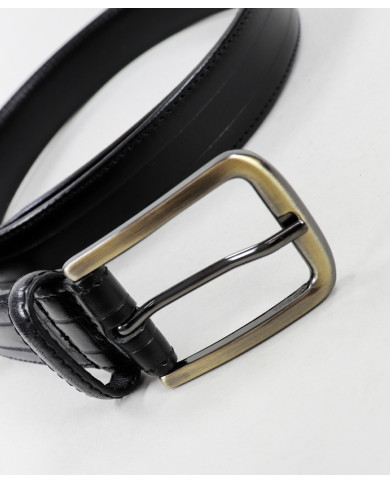 Cinto de Homem Preto em Pele Velen Belts