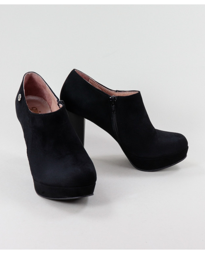 Black Ankle Boots High Ginova Elegant