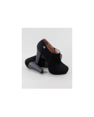 Black Ankle Boots High Ginova Elegant