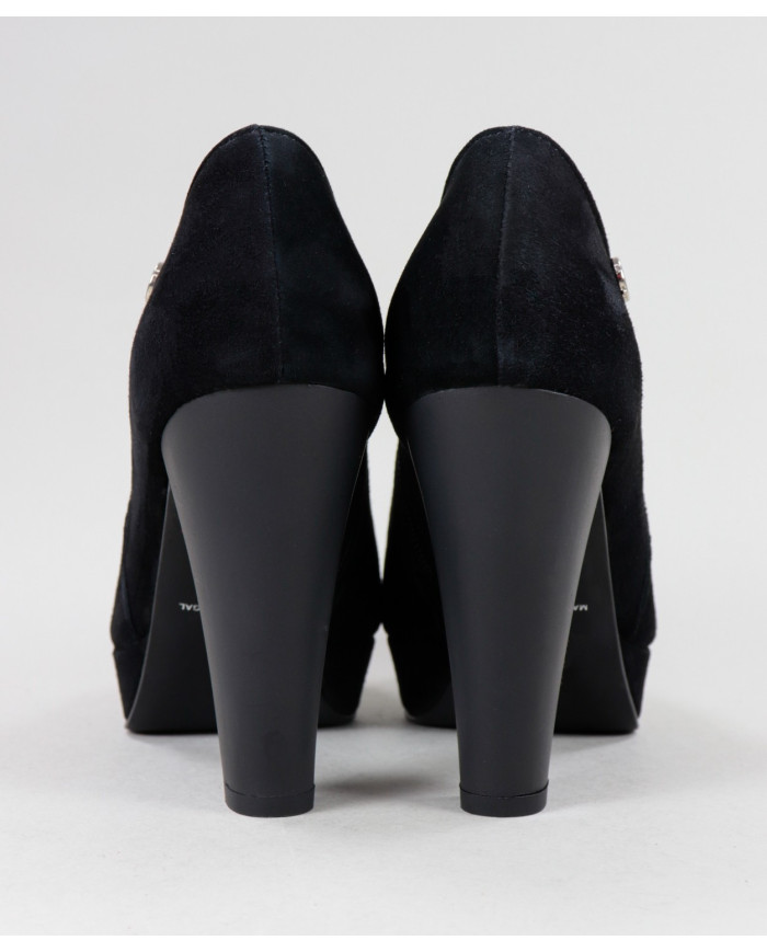 Black Ankle Boots High Ginova Elegant