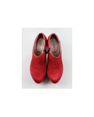 Botins Vermelhos de Salto Alto Ginova Elegantes