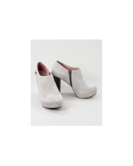 Taupe Ankle Boots High Ginova Elegant