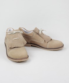 Sapatos Taupe em Pele de Carneira Ginova