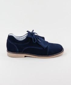 Sapatos Azuis em Pele de Carneira Ginova