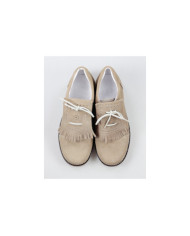 Sapatos Taupe em Pele de Carneira Ginova