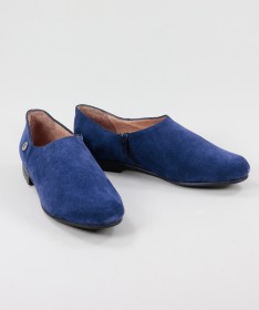 Sapatos Azuis Rasos Ginova de Fecho