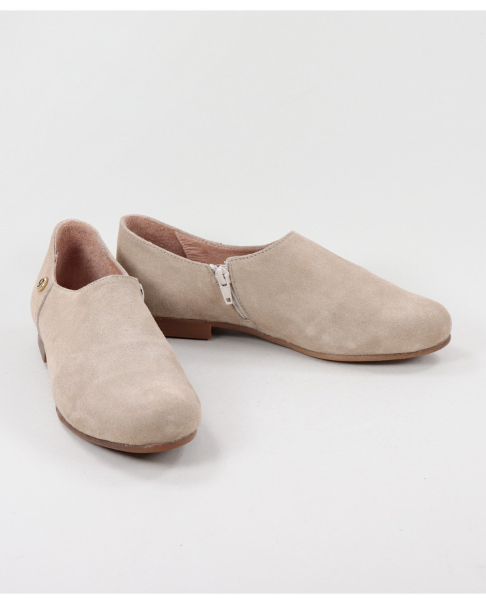 Sapatos Taupe Rasos Ginova de Fecho