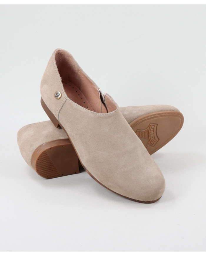 Sapatos Taupe Rasos Ginova de Fecho