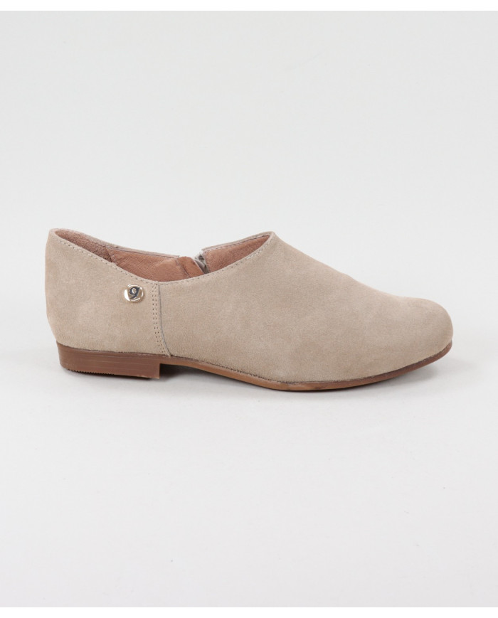 Sapatos Taupe Rasos Ginova de Fecho