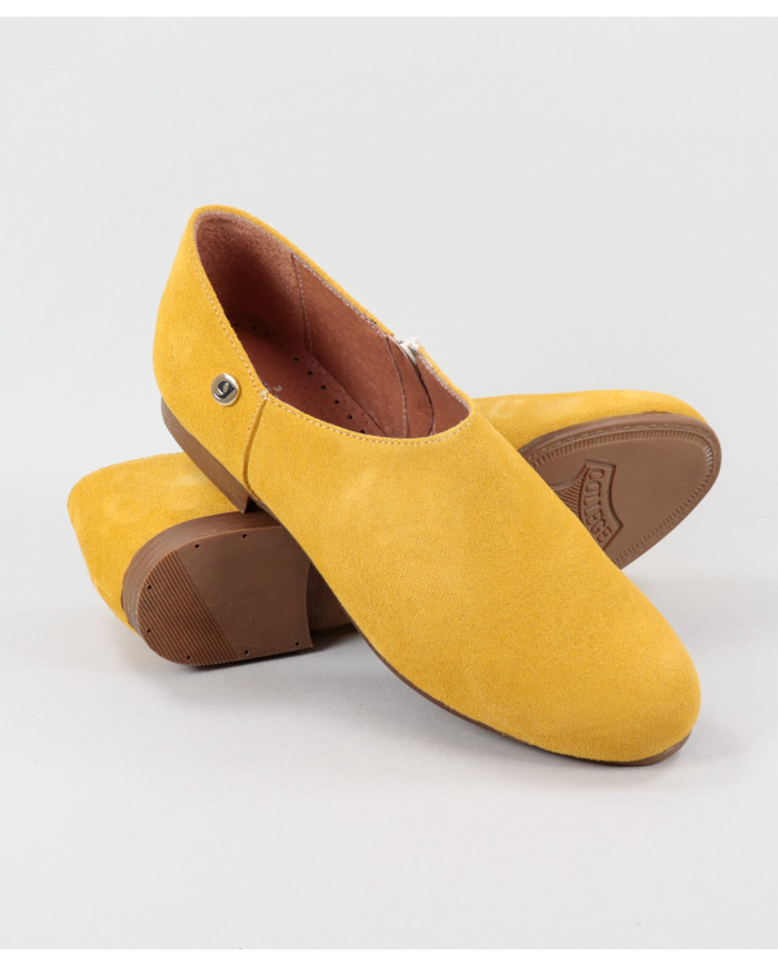 Sapatos Amarelos Rasos Ginova de Fecho