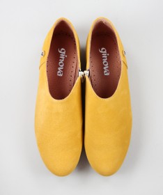 Sapatos Amarelos Rasos Ginova de Fecho