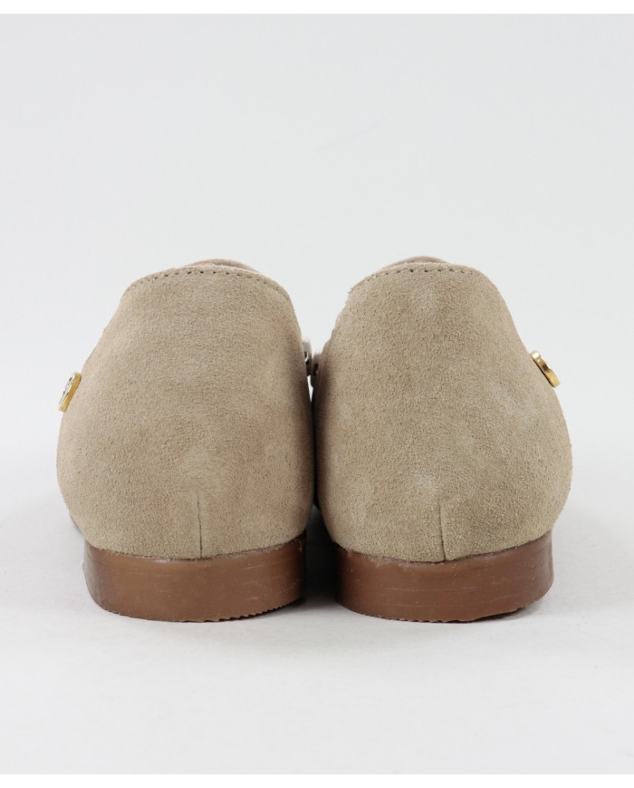 Sapatos Taupe Rasos Ginova de Fecho