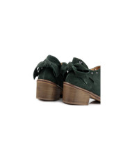 Women's Green Boots Ginova with Laço
