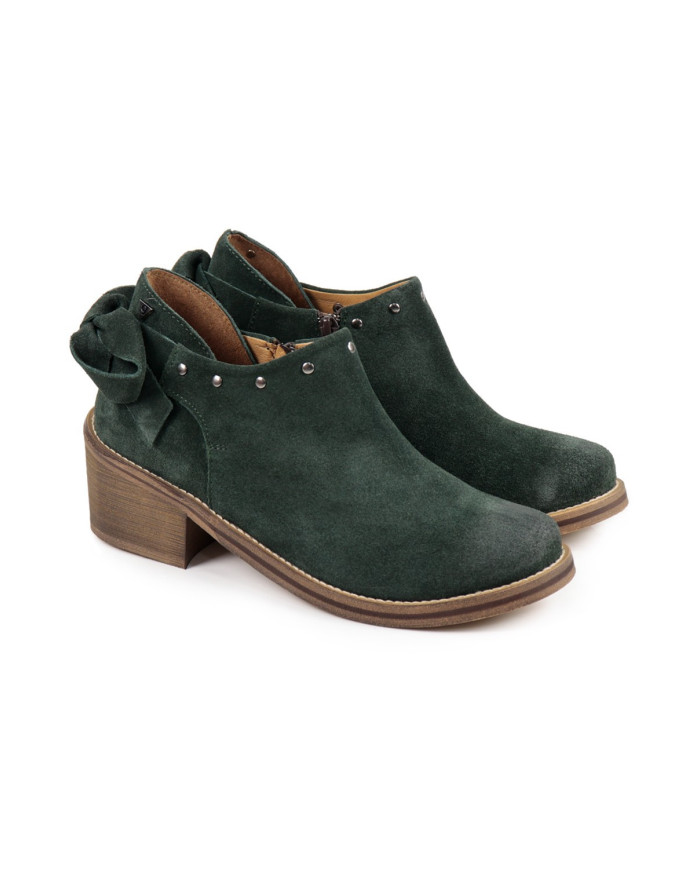 Women's Green Boots Ginova with Laço