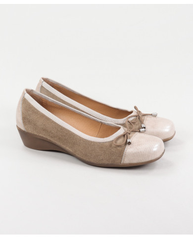 Sabrinas Taupe de Mulher Ginova com Laço