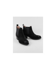 Women's Black Boots of Middle Heel Ginova