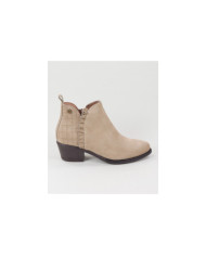 Taupe Women's Boots Ginova with Folho Franzido