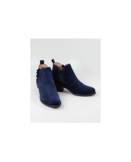 Blue Women's Boots Ginova with Folho Franzido