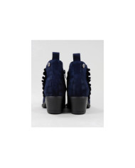 Blue Women's Boots Ginova with Folho Franzido