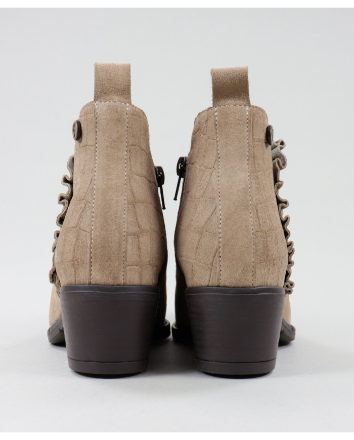 Botas de mujeres Ginova con Folho Franzido