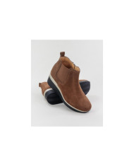 Botas Camel de Cunha Ginova com Elástico