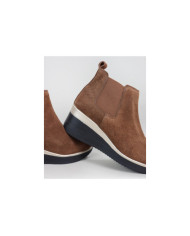 Botas Camel de Cunha Ginova com Elástico