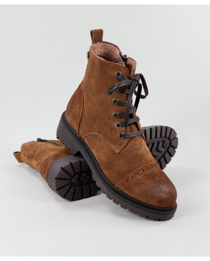 Botas Camel Militares Ginova Femininas em Camurça