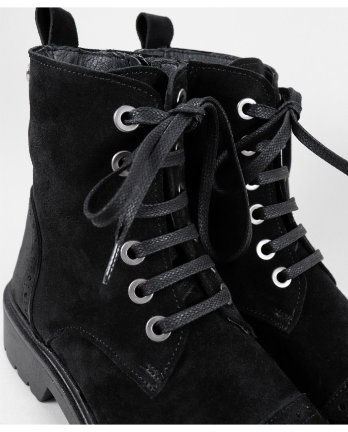 Botas militares de mujeres Ginova en Camurça