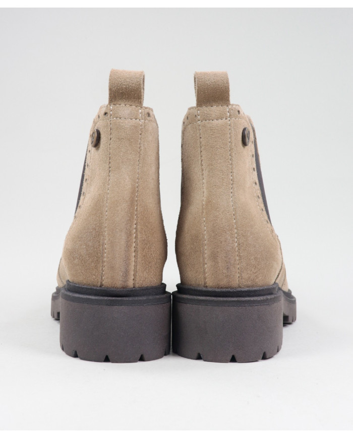 Taupe Boots by Mrs. Ginova with Elastics on the Laterals